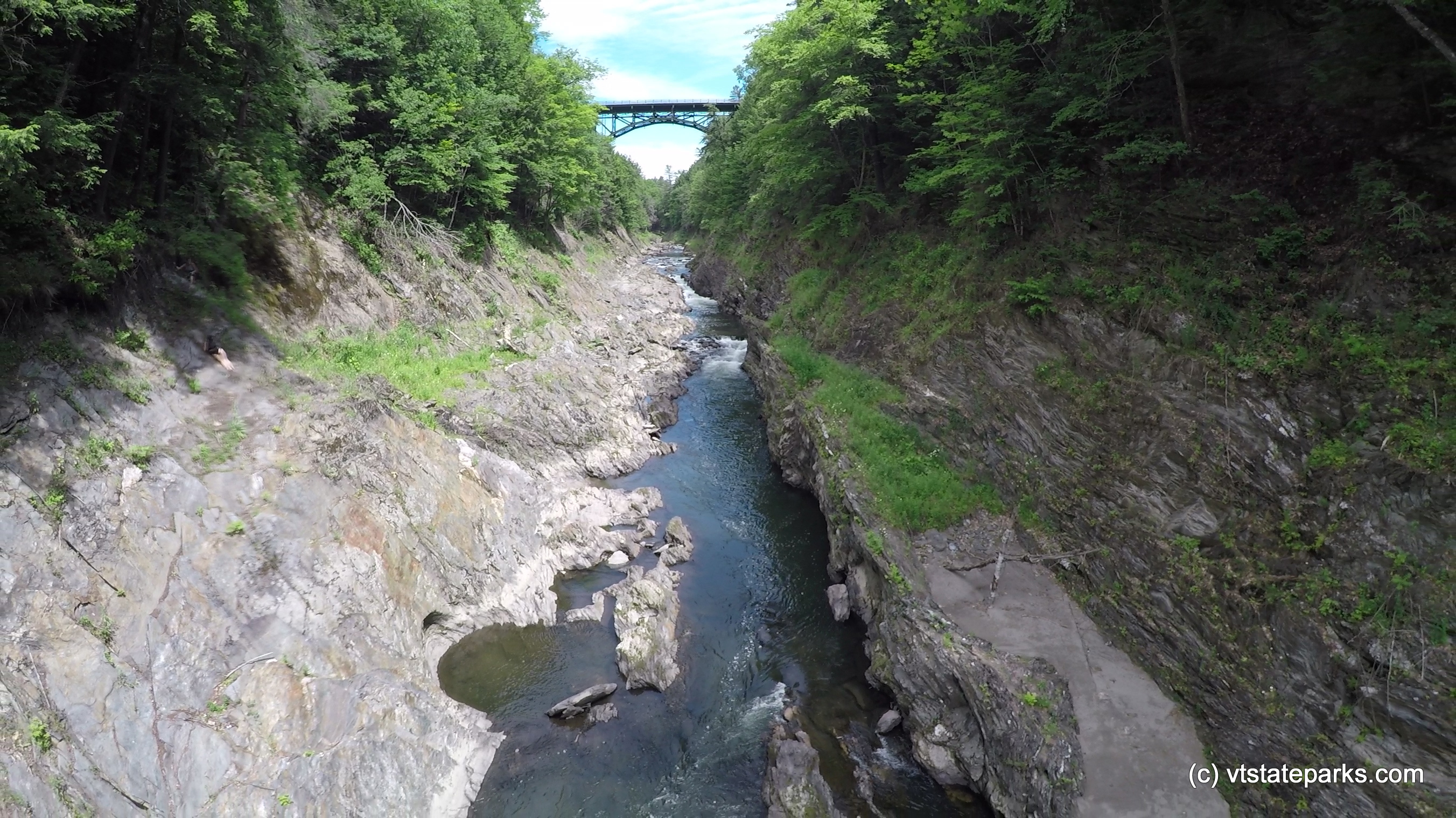 Shot of the gorge from above at Quechee State Park by Roguen Carlson