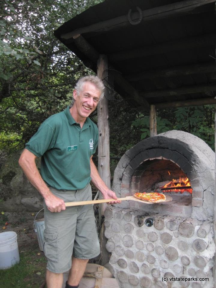 The oven the pizza is made in at Seyon Lodge State Park