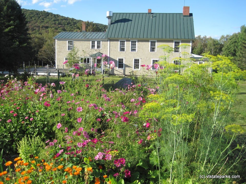 Flowers are grown to put on the tables at Seyon Lodge State Park