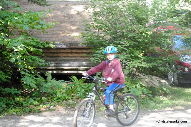 Off for a ride on my bike at Big Deer State Park by Nicole Olmstead