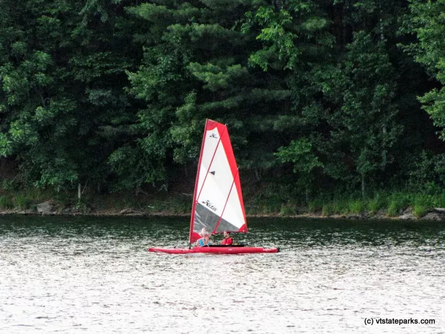 Smooth sailing at Waterbury Center State Park by Ila Sewall