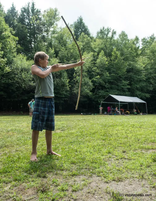 Archery practice at Fort Dummer State Park