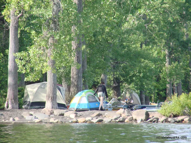 Nice spot to camp at Knight Island State Park by Sara Hayes