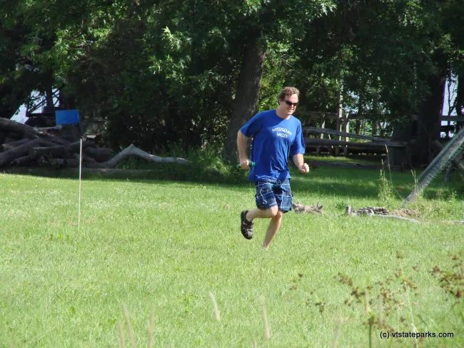 Running at Knight Island State Park by Sara Hayes