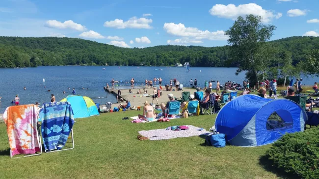 Beautiful day to enjoy the day use at Silver Lake State Park by Matt Parsons
