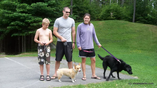 Walking the dogs at Little River State Park by Jason Croteau