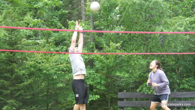 Playing volleyball at Little River State Park by Jason Croteau