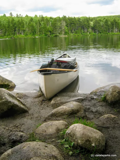 Ready to head to a remote campsite at Osmore Pond, New Discovery State Park by Matt Parsons