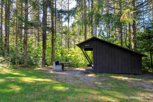 Lean to at New Discovery State Park