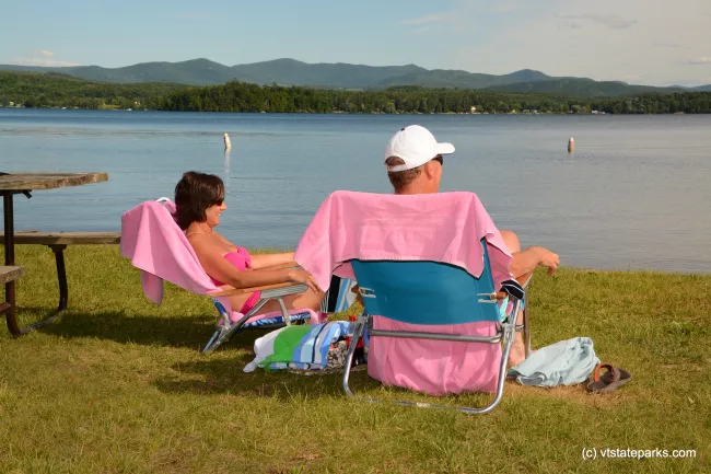 Thinking of going swimming? at Bomoseen State Park by Gary Bouchard