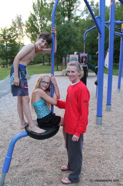Hanging out at the playground at Boulder Beach State Park