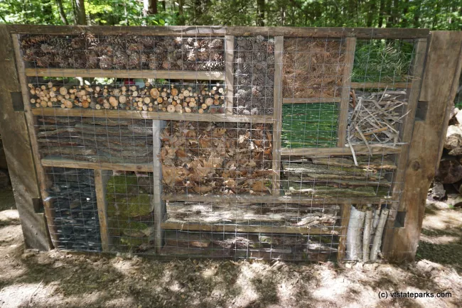 The Mondrian Insect Hotel at Niquette Bay State Park by Jessica Clarke