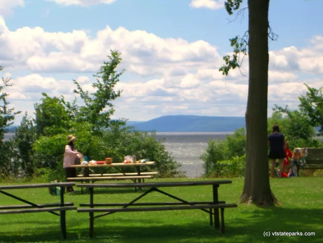 Picnicking at Button Bay State Park by Deb Gay