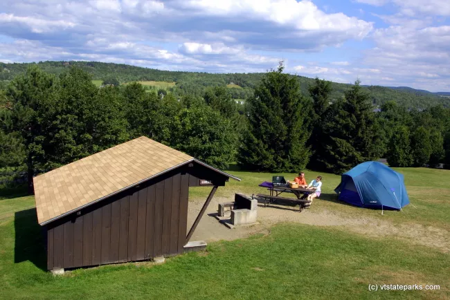 Beautiful leanto site at Elmore State Park