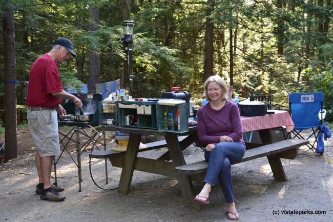 What's for supper at Fort Dummer State Park by Bill Steele