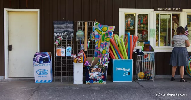 Look at the cool things to purchase at Branbury State Park's concession stand by Mike Conley