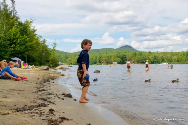 Enjoying the water at Lake Groton in Stillwater State Park by Collin O'Neil