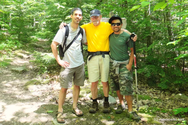 Friends on the trail at Branbury State Park