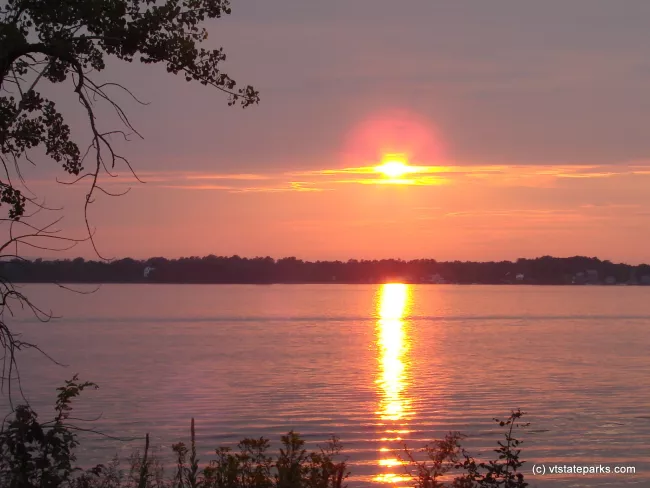 Sunset on Knight Island State Park
