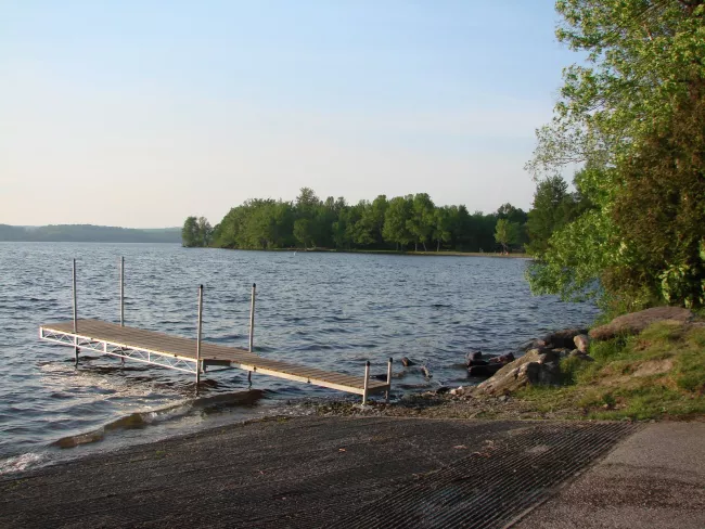 Boat launch at Lake Carmi State Park by Sara Hayes