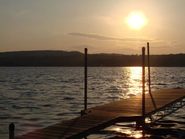 Sunset at Lake Carmi State Park by Sara Hayes