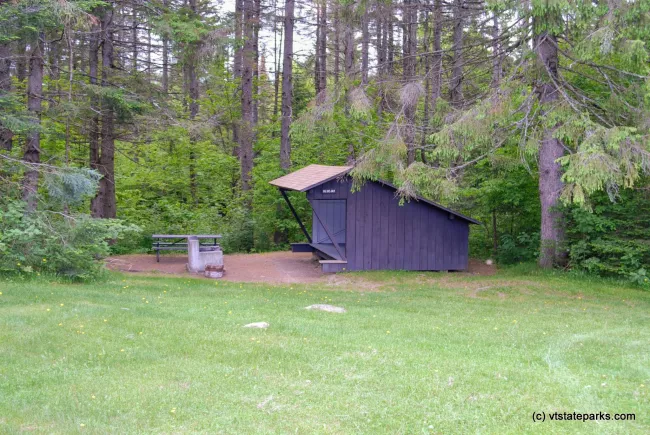 Lean to at Big Deer State Park