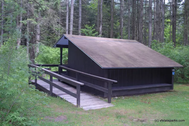 Accessible lean to at Big Deer State Park