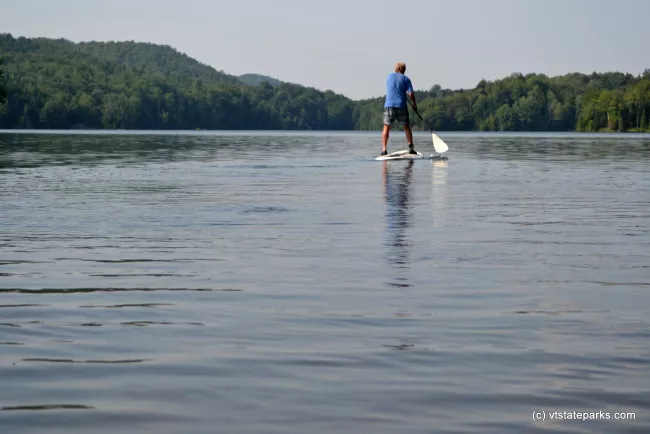 Stand up paddle boarding at Green River Reservoir State Park by Alexandra Martin