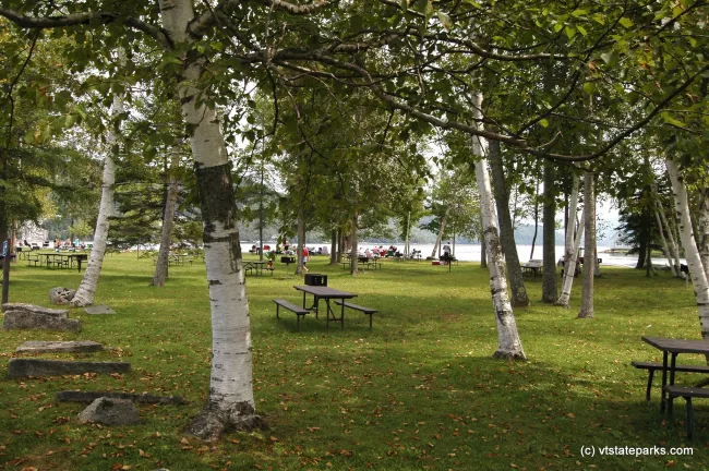 Visitors enjoy the day at Crystal Lake State Park