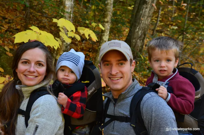 A family smiles for the camera during the Adventure Race 2016 at Jamaica State Park by Bill Steele
