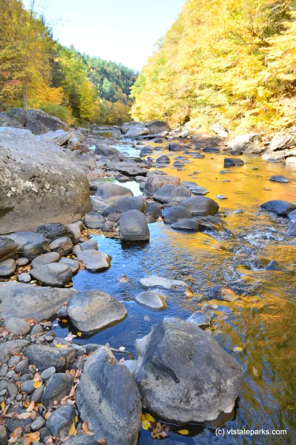 Rocks in the West River at Jamaica State Park by Bill Steele