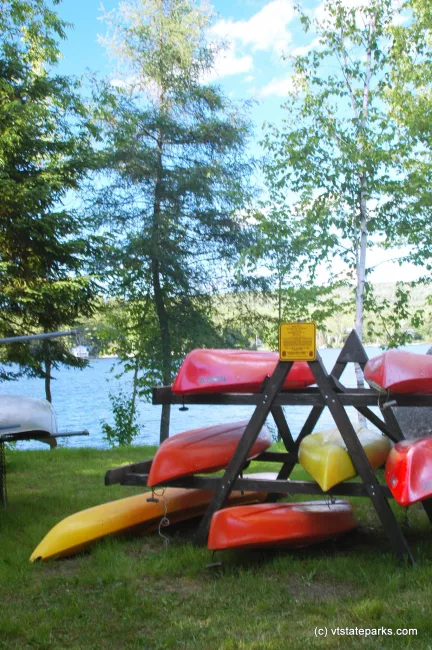 Kayaks on shore at Stillwater State Park