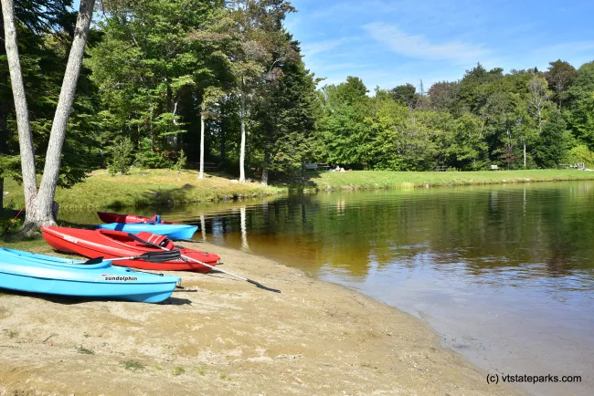 Kayaks avaliable to rent at Woodford State Park by Bill Steele
