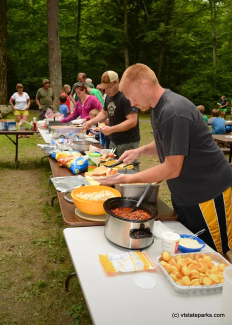 OK, ready, eat at Emerald Lake State Park by Gary Bouchard