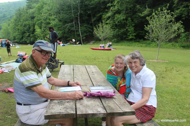 Day use visitors enjoying the park at Emerald Lake State Park by Jess Lubas