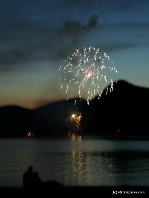 Fireworks seen from Boulder Beach State Park