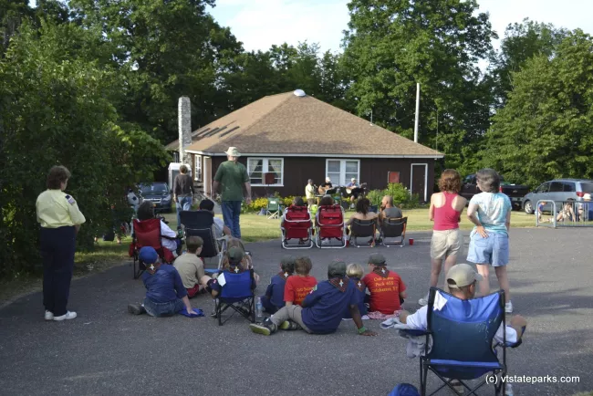 Guests at performance at Grand Isle State Park by Adam White