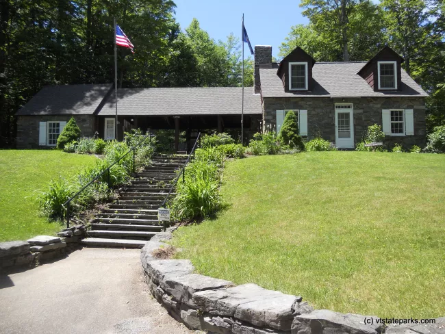 Contact station and ranger quarters at Gifford Woods State Park by Paul Carney