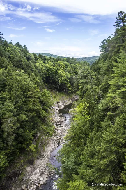 Quechee gorge as seen from the bridge by Quechee State Park by Kristen Jensen