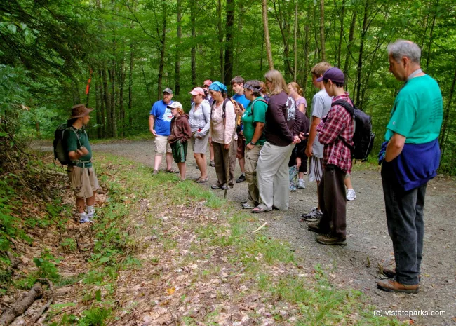 Park interpreter on Ghost Hike, Little River State Park by Jeff Gauthier