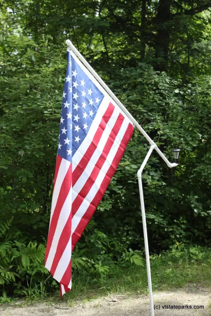 Camper's flag pole at Stillwater State Park