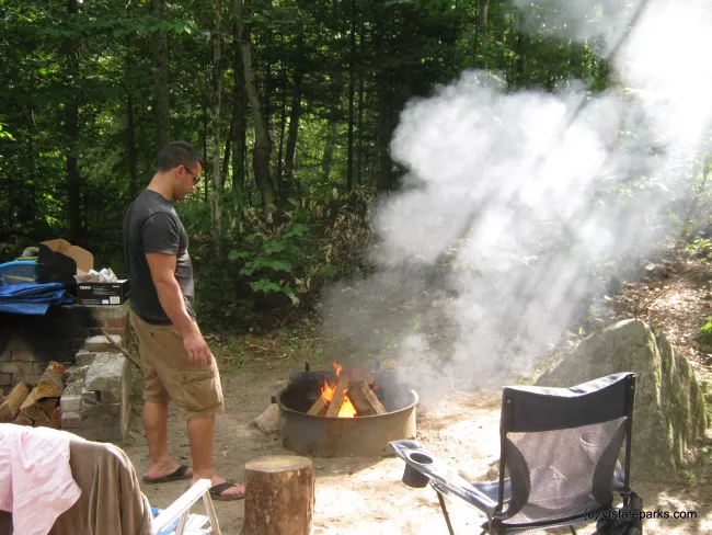 Campfire at Big Deer State Park by Matt Parsons