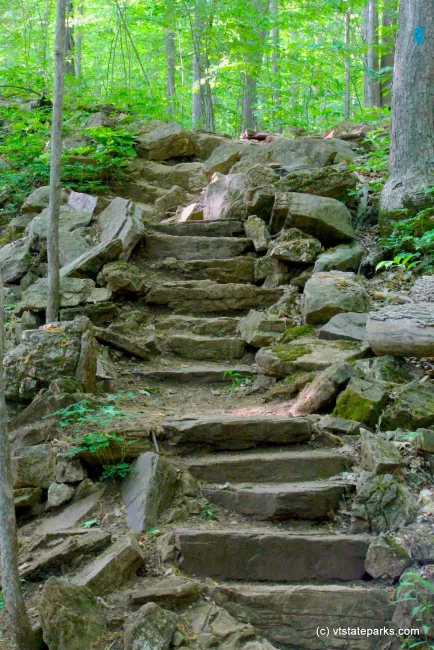 Stone staircase at Niquette Bay State Park by Bryce Metzger
