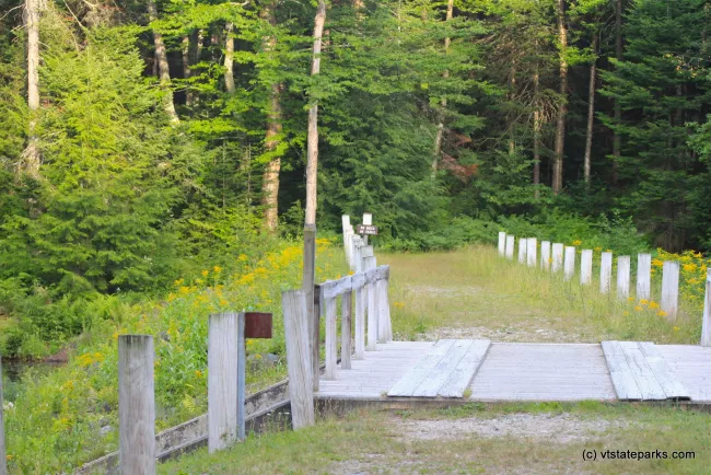 Bridge at Lowell Lake State Park by Lene Gary