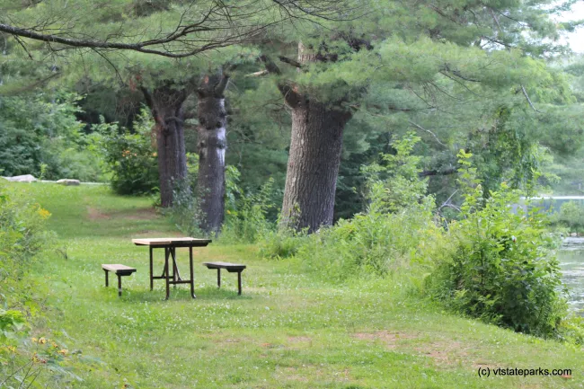 Picnic spot at Lowell Lake State Park by Lene Gary