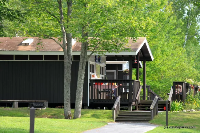 Concession and restrooms at Boulder Beach State Park by Lene Gary