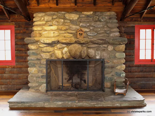 Beach House fireplace at Elmore State Park by Matt Parsons