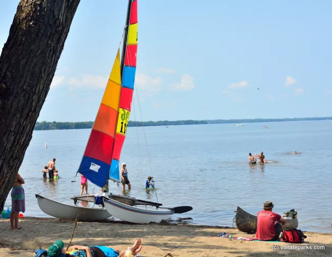 Sail away at Sand Bar State Park by Julia Maille