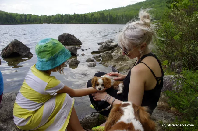 Looks like some mommy time at Kettle Pond State Park by Justin Lajoie