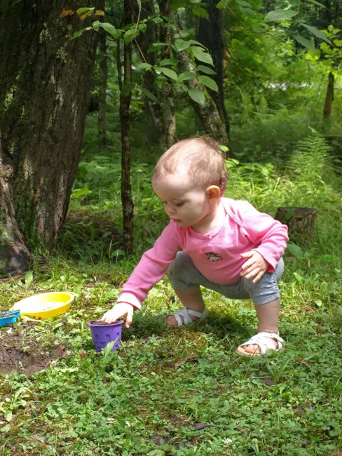 Playing with dirt at Lake Carmi State Park by Matt Parsons